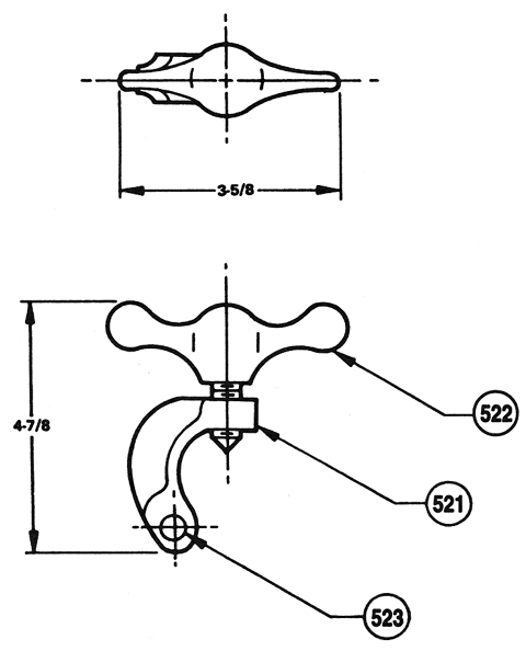 1/2" Wing Nut Hardware